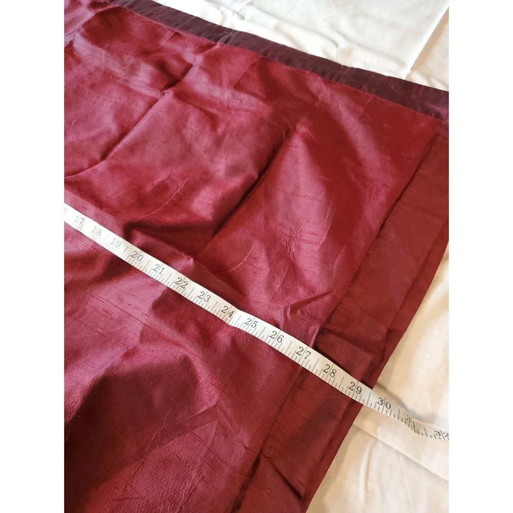Empire Silk By Peri Euro Sham RN# 30221‎ Silk Blend Pillow Cases Maroon Set Of 3